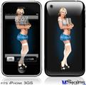 iPhone 3GS Skin - Janelle Pin Up Girl