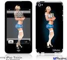 iPod Touch 4G Decal Style Vinyl Skin - Janelle Pin Up Girl