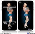 iPhone 4 Decal Style Vinyl Skin - Janelle Pin Up Girl (DOES NOT fit newer iPhone 4S)