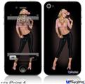 iPhone 4 Decal Style Vinyl Skin - West Side Diva Pin Up Girl (DOES NOT fit newer iPhone 4S)