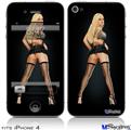 iPhone 4 Decal Style Vinyl Skin - Stella Rock Pin Up Girl (DOES NOT fit newer iPhone 4S)