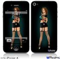 iPhone 4 Decal Style Vinyl Skin - Star Pin Up Girl (DOES NOT fit newer iPhone 4S)