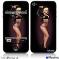 iPhone 4 Decal Style Vinyl Skin - Leti Pin Up Girl (DOES NOT fit newer iPhone 4S)