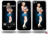 Janelle Pin Up Girl Decal Style Vinyl Skin - fits Apple iPod Touch 5G (IPOD NOT INCLUDED)