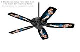 Janelle Pin Up Girl - Ceiling Fan Skin Kit fits most 52 inch fans (FAN and BLADES SOLD SEPARATELY)