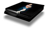 Vinyl Decal Skin Wrap compatible with Sony PlayStation 4 Slim Console Janelle Pin Up Girl (PS4 NOT INCLUDED)