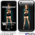 iPhone 3GS Skin - Star Pin Up Girl