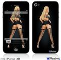 iPhone 4S Decal Style Vinyl Skin - Stella Rock Pin Up Girl