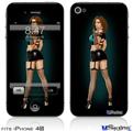 iPhone 4S Decal Style Vinyl Skin - Star Pin Up Girl