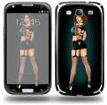 Star Pin Up Girl - Decal Style Skin (fits Samsung Galaxy S III S3)